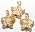 3 GOLD SHIMMERING STARS