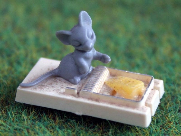 MOUSE ON TRAP