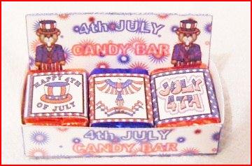 4th JULY CHOCOLATE BAR DISPLAY BOX