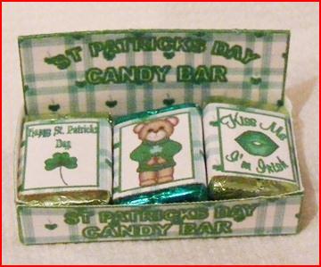 ST PATRICKS DAY CHOCOLATE BAR DISPLAY BOX