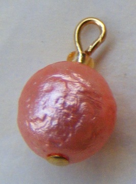 6 PEACH ICE BAUBLES