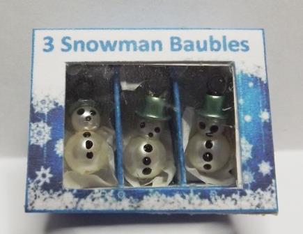 3 SNOWMEN ORNAMENTS