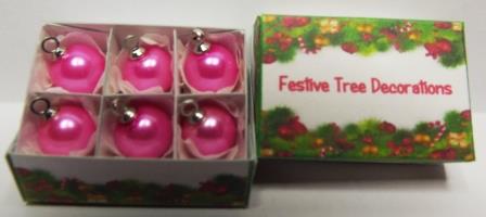 6 SEASHELL PINK TREE ORNAMENTS