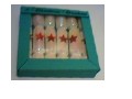 1/12th DOLLS HOUSE WHITE CHRISTMAS CRACKERS
