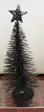 THIN BLACK GLITTER TREE