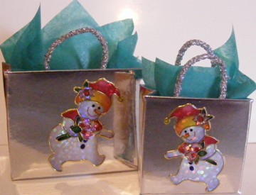 1/12th SET SILVER CHRISTMAS BAGS - Click Image to Close
