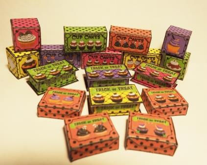 HALLOWEEN CUPCAKE BOXES KIT