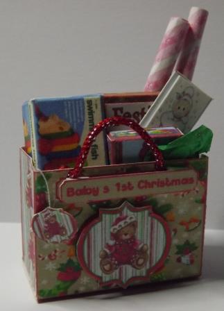 BABYS 1ST CHRISTMAS FILLED SHOPPING BAG KIT 5 BABYS 1ST CHRISTMAS FILLED SHOPPING BAG KIT 5