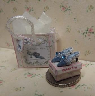 1/24th PALE BLUE SILK SHOES