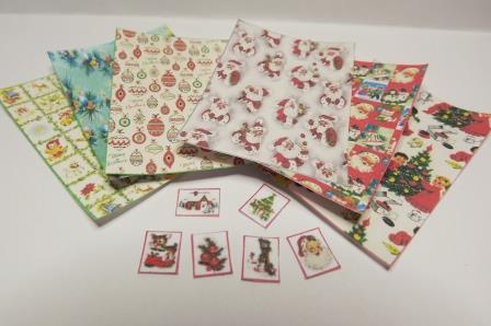 VINTAGE CHRISTMAS GIFT WRAP KIT 1