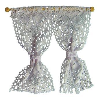CREAM LACE CURTAINS ON POLE CREAM LACE CURTAINS ON POLE