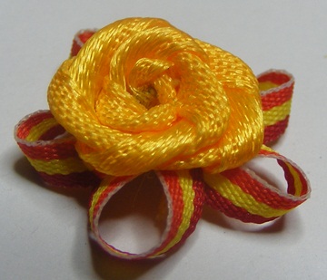 BRIGHT YELLOW FLOWER BOW