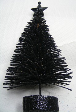 BLACK GLITTER TREE