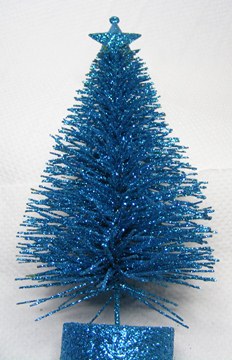 BLUE GLITTER TREE
