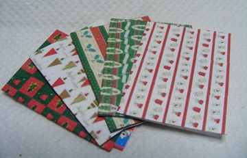 6 SHEETS OF MODERN CHRISTMAS WRAPPING PAPER