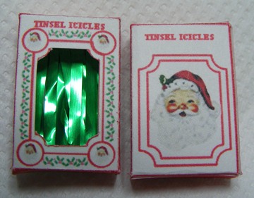 1/12th GREEN CHRISTMAS TREE ICICLES 1/12th GREEN CHRISTMAS TREE ICICLES