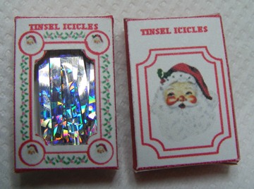 1/12th SILVER CHRISTMAS TREE ICICLES