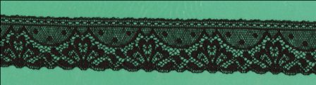 BLACK COTTON LACE 39MM BLACK COTTON LACE 39MM