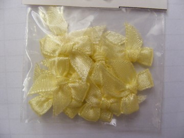 10 LEMON MIX SATIN BOWS 10 LEMON MIX SATIN BOWS