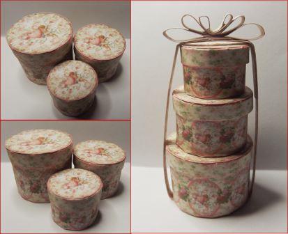 DOLLS HOUSE VALENTINES ROUND HAT BOXES KIT DOLLS HOUSE VALENTINES ROUND HAT BOXES KIT