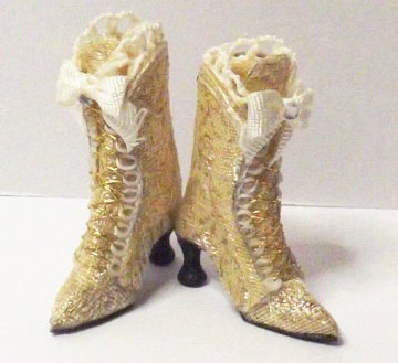 1/12TH SILK & LEATHER MINIATURE BOOTS