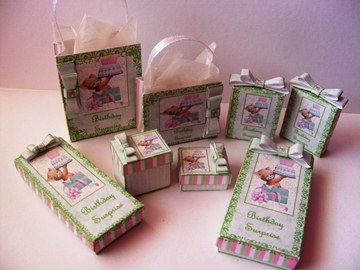 BIRTHDAY SURPRISE BOXES & BAGS KIT - Click Image to Close
