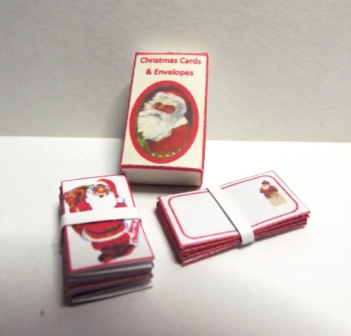 1/12th SANTA CHRISTMAS CARDS IN A BOX