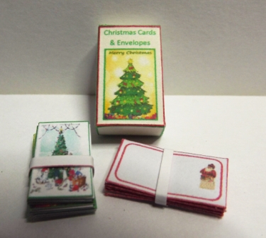 CHRISTMAS TREE CARDS IN A BOX