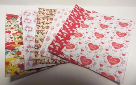 DOLLS HOUSE VALENTINES VINTAGE GIFT WRAPPING PAPER