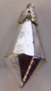 (image for) 3 LARGE SILVER DIAMOND BAUBLES