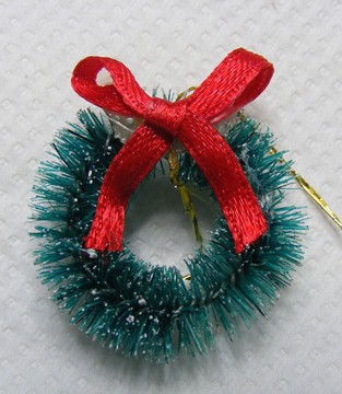 (image for) 1/12th SNOW COVERED DOOR WREATH