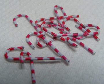 (image for) 12 RED/WHITE 1/12th CANDY CANES