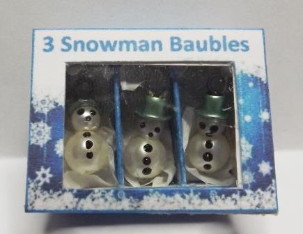(image for) 3 SNOWMEN ORNAMENTS