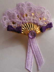 (image for) LILAC, PURPLE & SILVER FAN