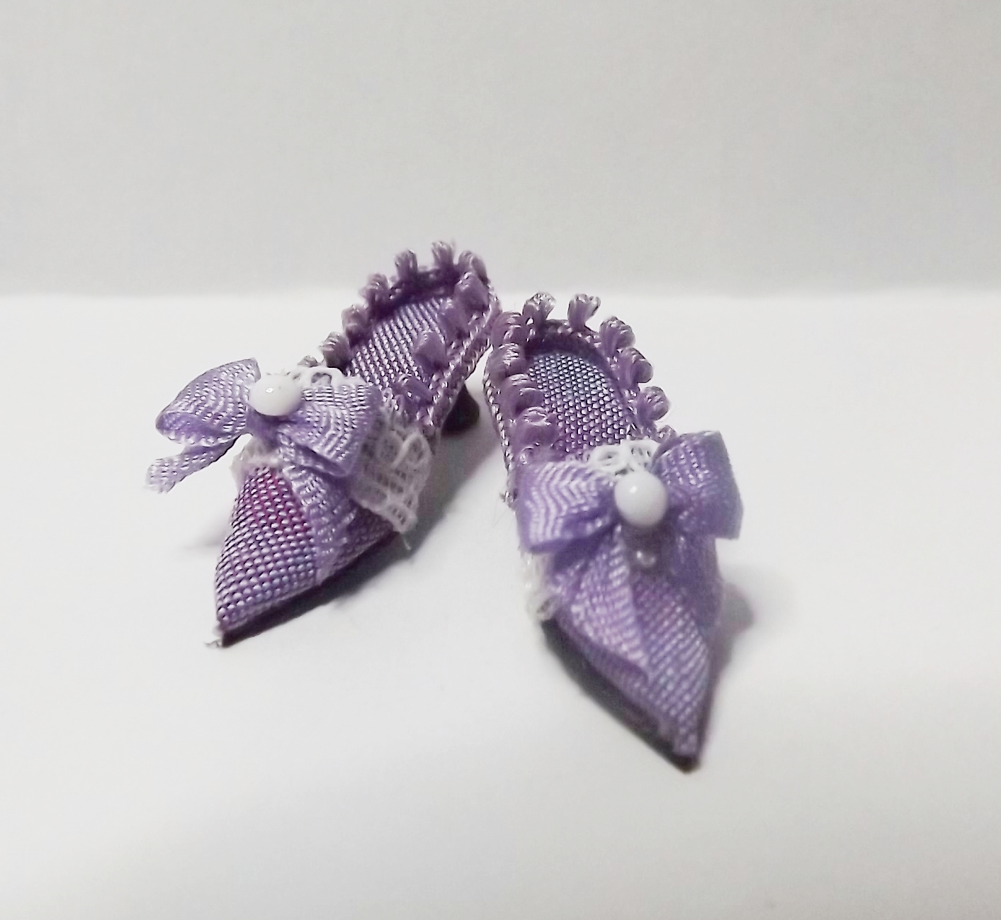 (image for) LILAC OPEN BACK SILK SLIPPER SHOES